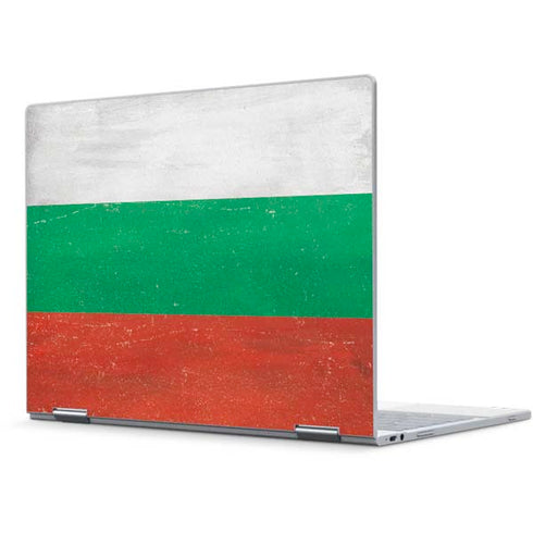 Bulgarian Flag Distressed Pixelbook Skin